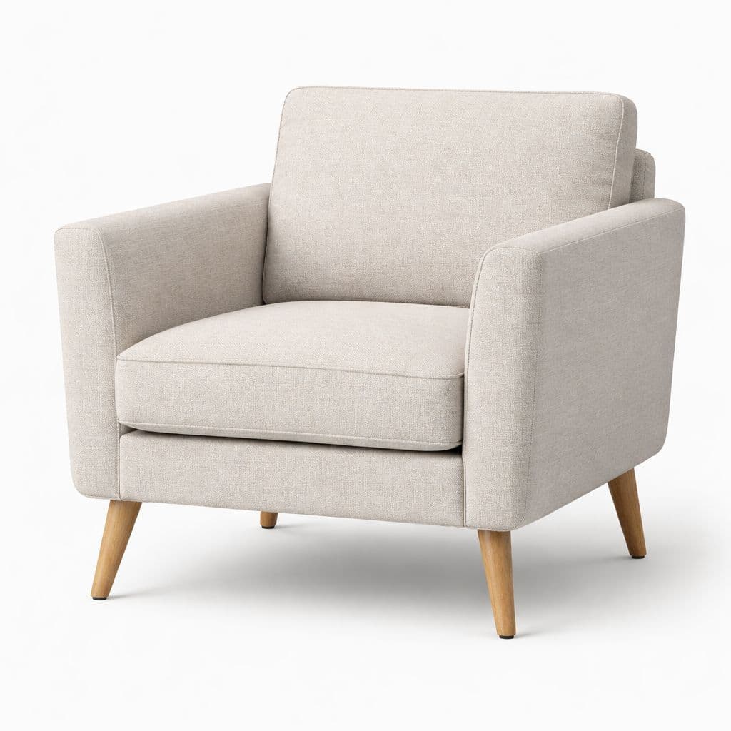 Harbor Lounge Chair in oat boucle
